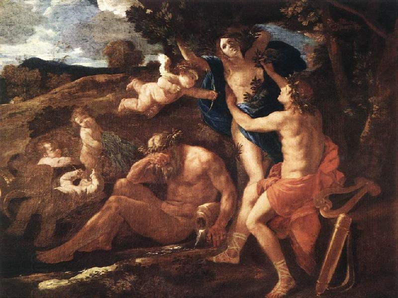Nicolas Poussin Apollo and Daphne 1625Oil on canvas China oil painting art